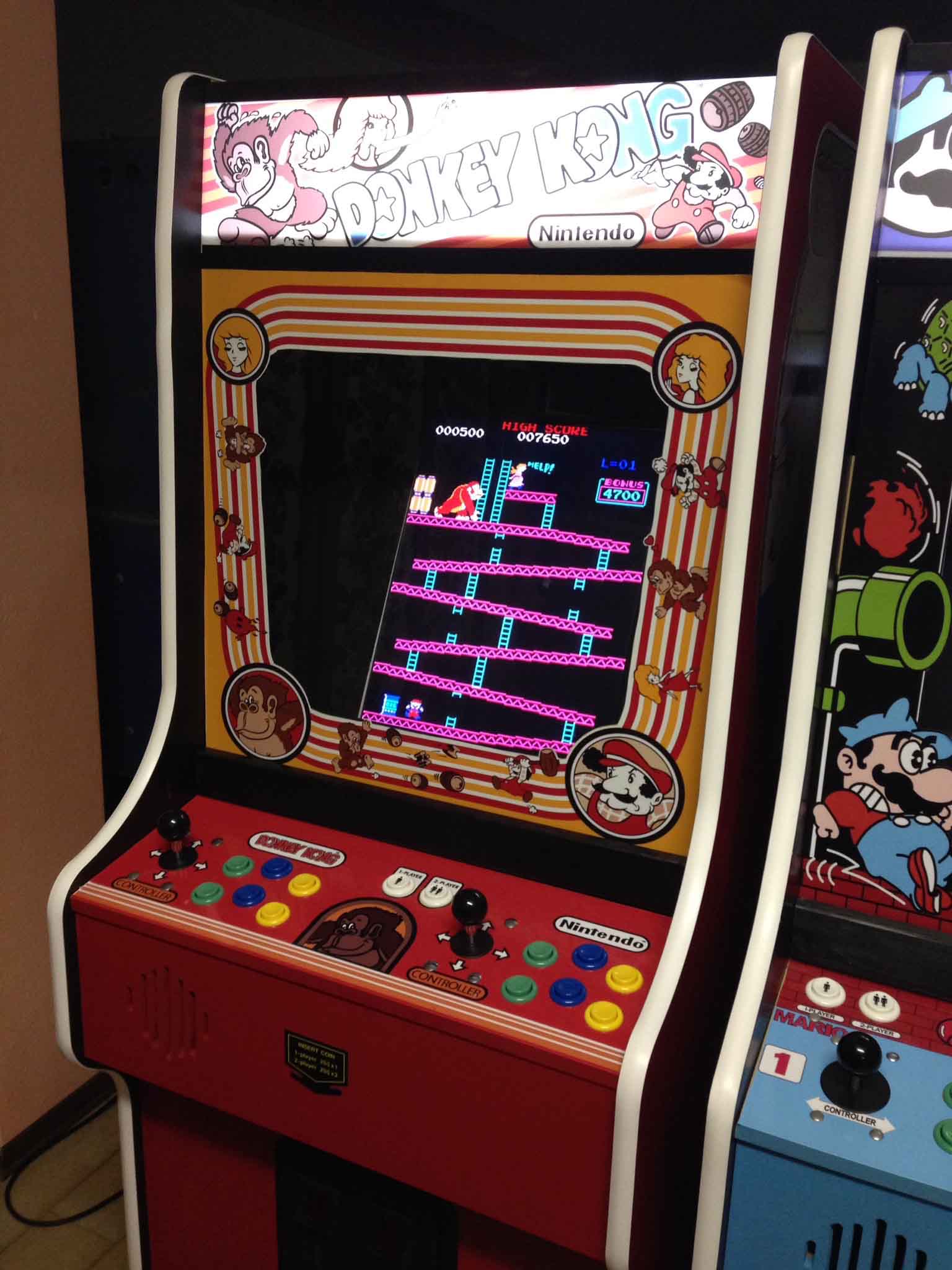Videogame arcade cabinato Donkey Kong - replica Nintendo