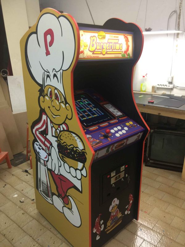 Burgertime,arcade,cabinet,Midway,bally,videogame,anni 80